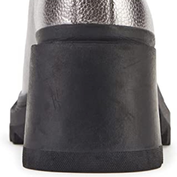 KARL LAGERFELD PARIS Pippa Crystal Embellished Platform Boot | Gunmetal Size 6 - Picture 4 of 9